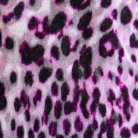 Talbot's Animal Leopard Print Merino Wool Puff Sleeves Knit Sweater - Picture 13 of 13